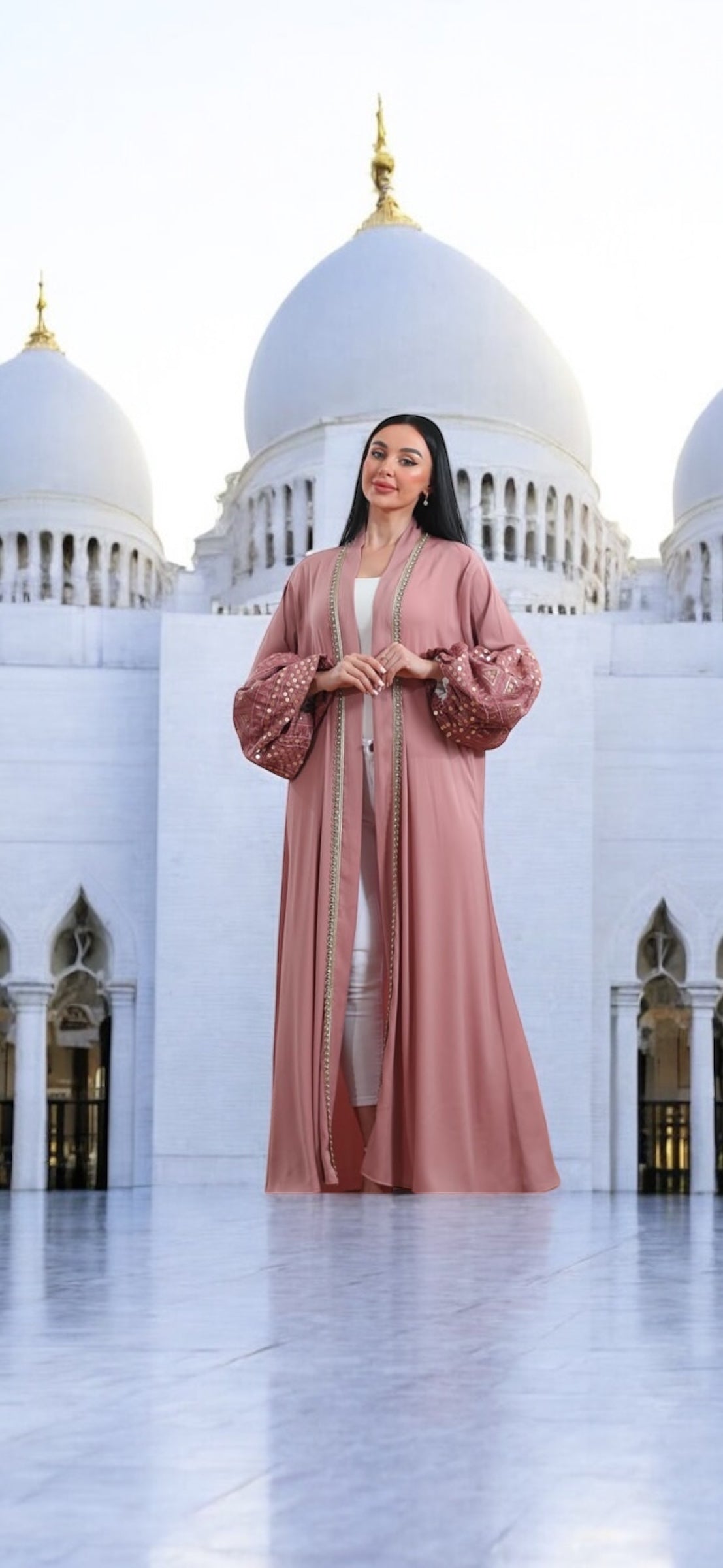 Pretty in pink Abaya