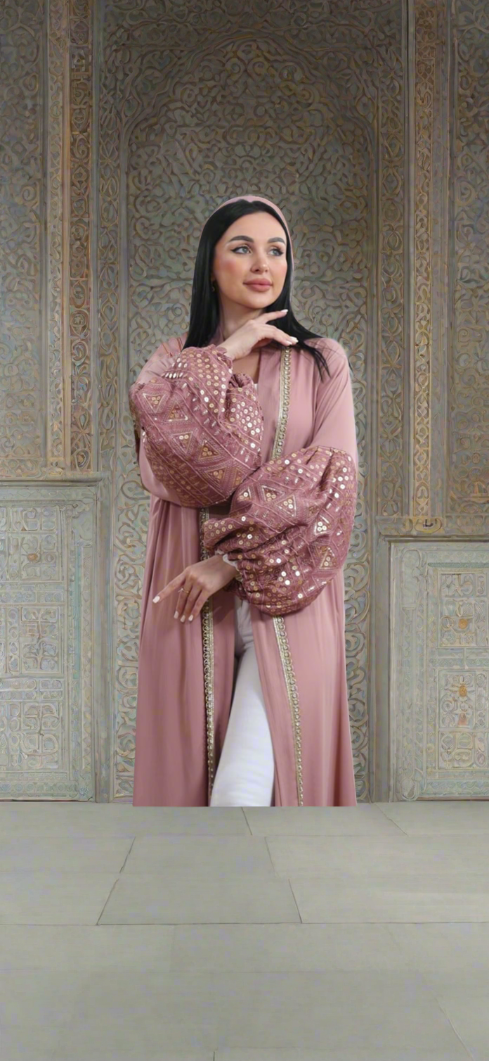 Pretty in pink Abaya