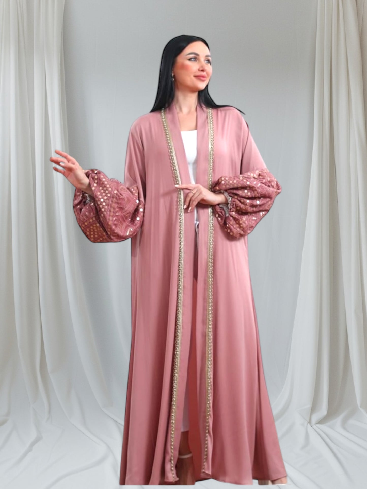 Pretty in pink Abaya