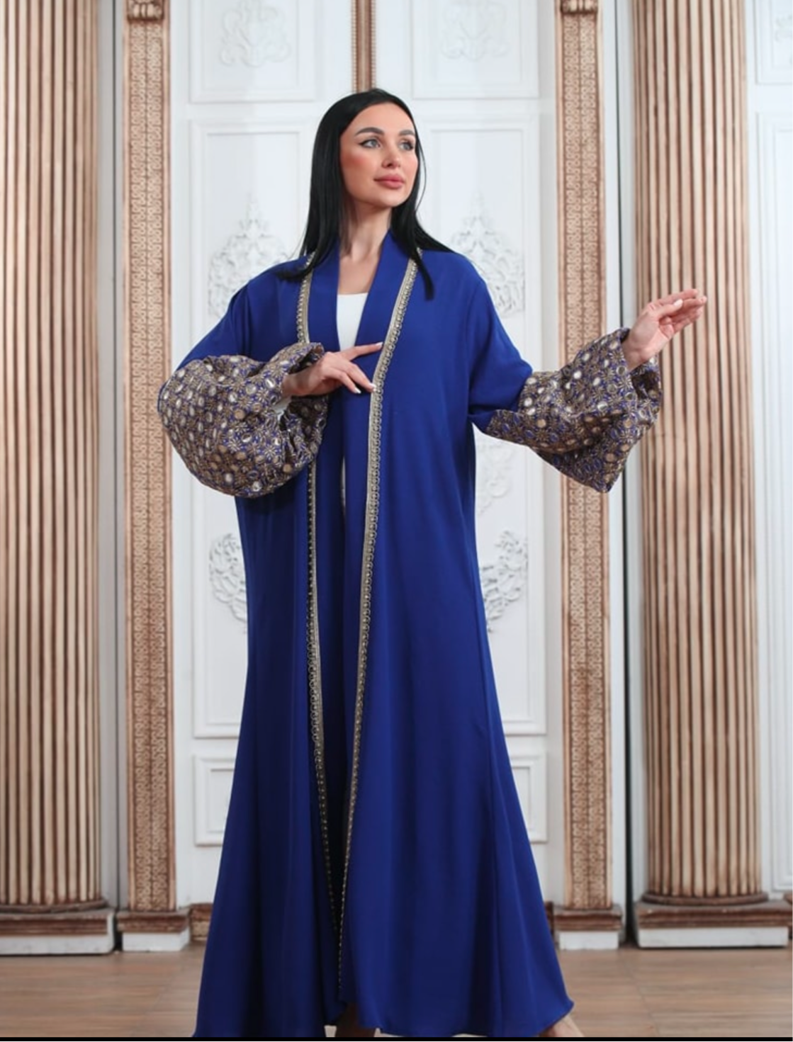 Cobalt Blue Abaya